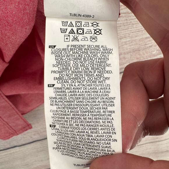 5.11 Tactical Ares Short Sleeve Shirt Mens Medium Pink Red Snap Down - Picture 7 of 10